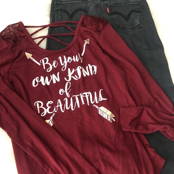 Girls BEAUTIFUL Shirt - Picture 1 of 1